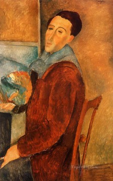Autorretrato 1919 Amedeo Modigliani Pinturas al óleo